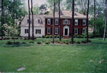 A Brick Colonial House with Nice Landscaping
