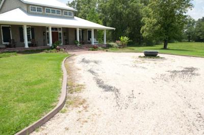 Approaching the front of the house