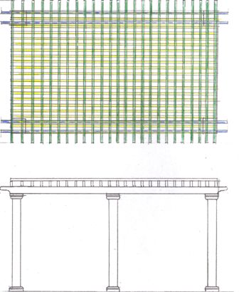 Pergola Detail Using Composite Lumber