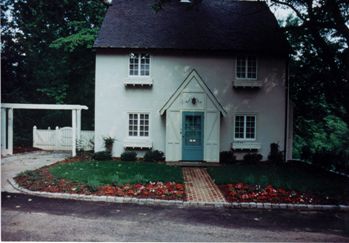 front yard after landscaping