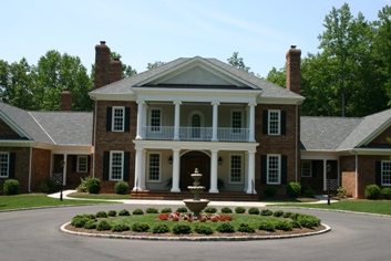 Formal Front Yard with Fountain and Great Street Appeal